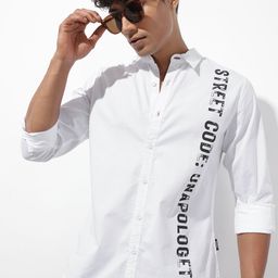 The Roadster Life Co. Typography Printed Pure Cotton Casual Shirt-image-22