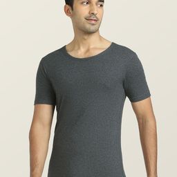 XYXX Charcoal Grey Alpine Cotton Rich Thermal Vest-image-62