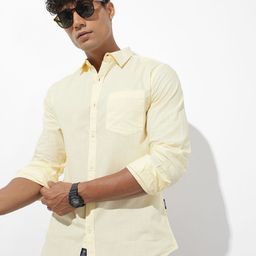 The Roadster Lifestyle Co. Men Premium Cotton Linen Casual Shirt-image-87