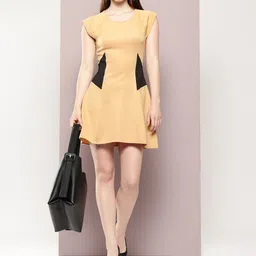 aaliya Colourblocked A-Line Mini Dress-image-43