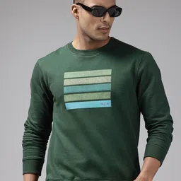 Park Avenue Stripe Detail Round Neck Sweatshirt-image-6