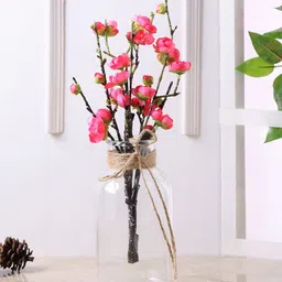 TAYHAA Transparent Glass Flower Vase-12