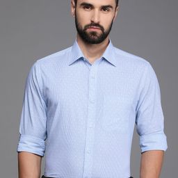 Raymond Pure Cotton Slim Fit Opaque Striped Formal Shirt-picture-47