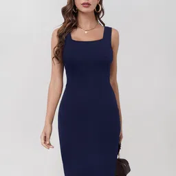 TOOCHKI Square Neck Sleeveless Bodycon Dress-21