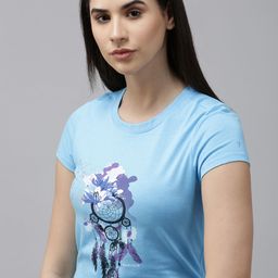 Van Heusen Women Printed Round Neck Lounge T-shirt-image-87