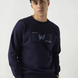Wildcraft Men Navy Blue Printed Sweatshirt-image-90