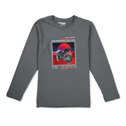 Gini and Jony Boys Black Full Sleeves T-shirt-53