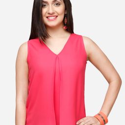 V&M Women Pink Solid Top-image-72