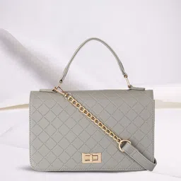 Lavie Aten Women Grey Medium Satchel-image-50