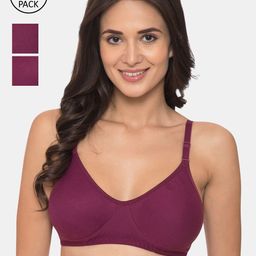 KOMLI Purple Solid Underwired Lightly Padded Everyday Bra-picture-33