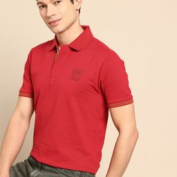 Being Human Pure Cotton Polo Collar T-shirt-picture-1