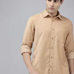 ColorPlus Corduroy Pure Cotton Casual Shirt-picture-38