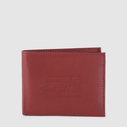 Tommy Hilfiger Men Burgundy Leather Two Fold Wallet-image-9