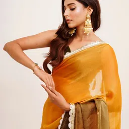 Kalista Embellished Sequinned Chiffon Saree-picture-30
