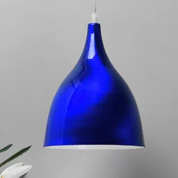 Homesake Blue Solid Glossy Spinning Hanging Light-image-11