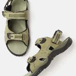 Woodland Men Leather Comfort Sandals-picture-39