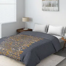 DDecor Grey Abstract Summer 150 GSM Double Bed Comforter-picture-22