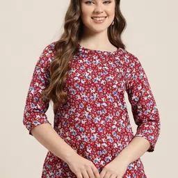 HERE&NOW Floral Printed Kurti-picture-37