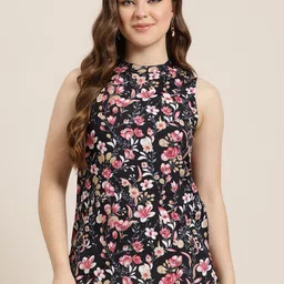 HERE&NOW Floral Printed Kurti-picture-15