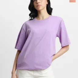JUNEBERRY Pack Of 2 Oversized Pure Cotton T-shirts-image-38