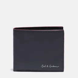 Mast & Harbour Men Navy Blue Solid Leather Two Fold Wallet-picture-36