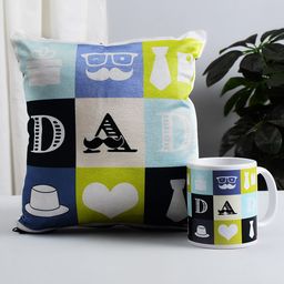 Archies Multicoloured Printed Mug & Cushion Set-image-21