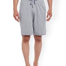 VIMAL Grey Melange Lounge Shorts D12MLG-image-53