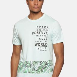 bollti Tropical Printed Pure Cotton T-shirt-image-96