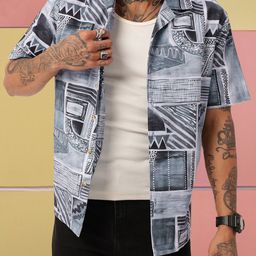 WROGN Urban Edge Printed Relaxed Fit Shirt-image-26