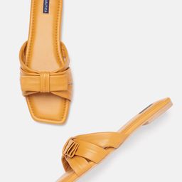 Nautica Women Open Toe Flats With Bow Detail-43