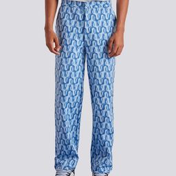 Muvazo Men Mid-Rise Geometric Printed Straight Fit Trousers-image-41