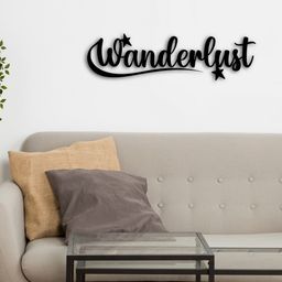 eCraftIndia Black Wanderlust Engineered Wood Wall Decor-image-83