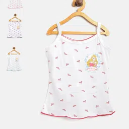 Bodycare Kids Girls Pack of 4 White Printed Camisoles 925ABCD-60-picture-15