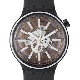 Swatch Unisex Transparent Swiss Water Resistant Analogue Watch SO27B114-picture-11