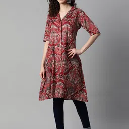 Indibelle Women Printed Front-Button Closure A-Line Shrug-37