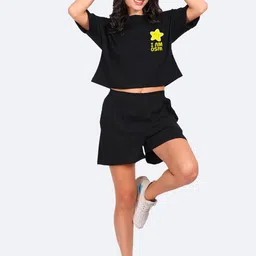Mad Over Print Awesome Printed T-Shirt with Shorts Co-ords-picture-55