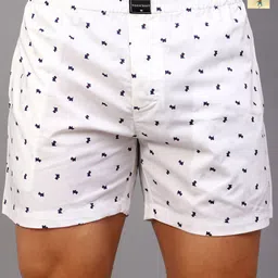 TOFFCRAFT Pack Of 2 Printed Cotton Boxers BOXR2_SUMMR_WHT_M-picture-9