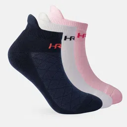 HRX by Hrithik Roshan Women Ankle length Pack of 3 Backtab Cushion Socks-52