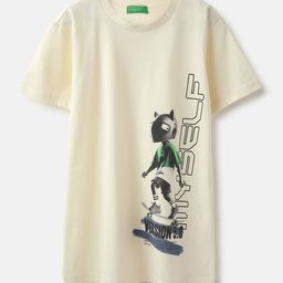 United Colors of Benetton Boys Printed Pure Cotton T-shirt-picture-39