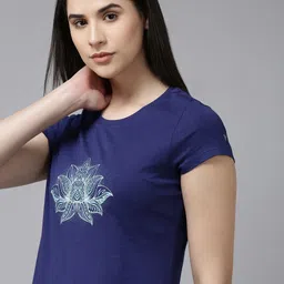 Van Heusen Front Print Round Neck Short Sleeves Lounge T-Shirt-picture-2