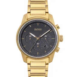 Hugo Boss Men Trace Stainless Steel Bracelet Style Chronograph & Tachymeter Watch 1514006-picture-31
