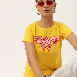 Kook N Keech Wonder Woman Printed Pure Cotton T-shirt-image-80