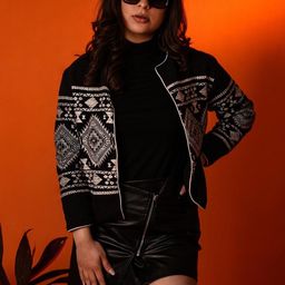 WHIMS Women Floral Cotton Bomber with Embroidered Jacket-26