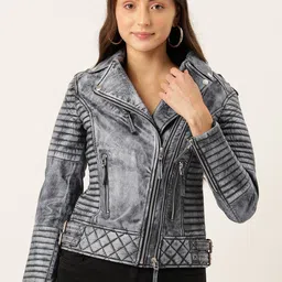 Leather Retail Leather Lightweight Biker Jacket-10