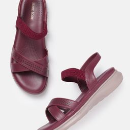 Marc Loire Women Open Toe Flats with Perforated Details-53