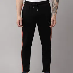 Van Heusen Flex Men Brand Logo Side striped Track Pants-picture-44
