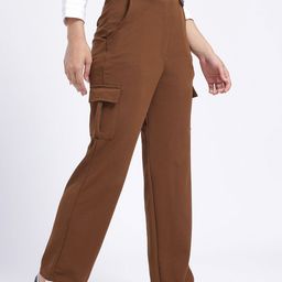 SZN Women High-Rise Cargos Trousers-image-86