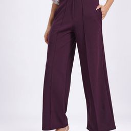 SZN Women High-Rise Wrinkle Free Trousers-image-79