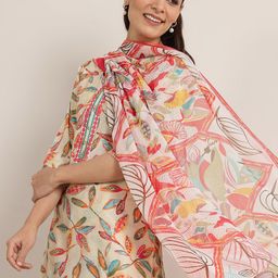 Libas Women Floral Printed Kurta with Palazzos & Dupatta-picture-1