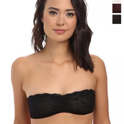 ComfyStyle Pack Of 3 Full Coverage Non Padded Bandeau Bra-35
